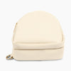 Double Zipper Webbing Chest Bag White