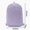 Monoblanks Toddler Plush Mini Backpack LightPurple