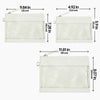 Monoblanks Clear Pouch 5 Pieces Purse Set Beige