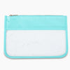 Tie Dye Clear Makeup Bag Cyan