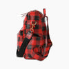 Leather Buffalo Plaid Backpack RedBlackCheckered