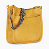 Leather Vintage Leopard Sling Bag Yellow