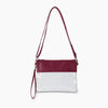 Transparent Handbag PVC Sling Bag Burgundy