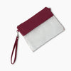 Transparent Handbag PVC Sling Bag Burgundy