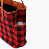 Buffalo Plaid Tote Bag 2 Pieces Set BlackRedPlaid