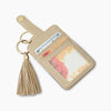 ID Holder Keychain Card Holder Beige