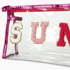 Transparente PVC Patch Makeup Bag