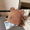 Cute Cartoon Plush Bear Mini Backpack Brown