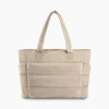 Bubble Laptop Work Tote Bag Beige