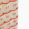 Monoblanks Customizable Christmas Advent Calendar With Pockets Red