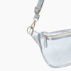 Monoblanks Clear PVC Women Sling Bag Silver