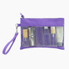 Monoblanks Clear Pouch 4 Pieces Purse Set Purple