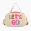 Monoblanks Embroidery Letters Lady Duffel Bag Pink