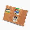 Monoblanks Foldable PU Leather Pouch Card Holder SandyBrown