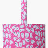 Monoblanks Ghost Halloween Canvas Bucket Bag Fuchsia