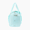 Monoblanks Gingham Lace Duffel Bag Cyan