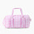 Monoblanks Design Your Own Customizable Gingham Lace Duffel Bag Pink