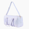 Monoblanks Gingham Lace Duffel Bag Lavender