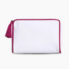 Monoblanks Design Your Own Customizable Hard Edge Fringe Makeup Bag HotPink