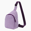 Monoblanks Kids Gingham Chest Bag Purple