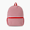 Monoblanks Design Your Own Customizable Kids Stripes Seersucker Backpack Red