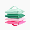 Monoblanks Ladies Fold Makeup Bag Cyan-Green-Pink-Magenta