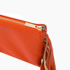 Monoblanks Leather Fringe Crossbody Sling Bag DarkOrange