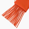 Monoblanks Leather Fringe Crossbody Sling Bag DarkOrange