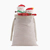 Monoblanks Customizable Christmas Santa Claus Drawstring Canvas Bag Khaki