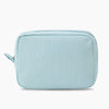 Monoblanks Design Your Own Customizable Seersucker Stripe Makeup Bag SkyBlue