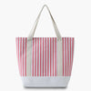 Monoblanks Design Your Own Customizable Shopping Canvas Striped Tote Bag Pink