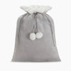 Monoblanks Customizable Velvet Santa Christmas Bag Gray