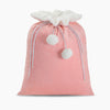 Monoblanks Customizable Velvet Santa Christmas Bag Pink