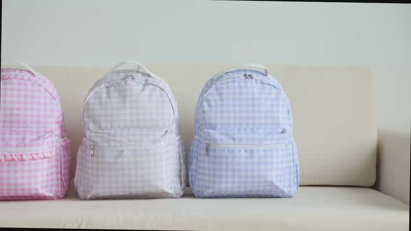 Gingham Kids Backpack