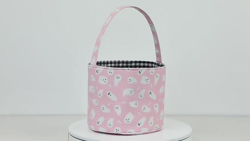 Double-Sided Ghost Halloween Bucket Bag